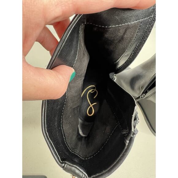 Sam Edelman Weslie Leather Wedge Ankle Boots Pointed Toe Women’s Size 8.5 - Picture 2 of 11
